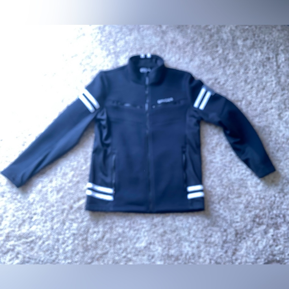 Mens genuine Spyder jacket - RARE - motorcycle theme- perfect condition. Size L